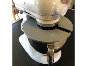 removable lid 5-quart kitchenaid mixer 3d print model - Mito3D