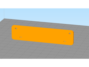 small trailer license plate adapter 3d print model - Mito3D