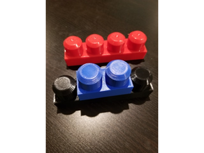 méga bloks compatible pièces court Lignes 3d print model - Mito3D