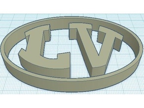 laurel Valle logo 3d print model - Mito3D