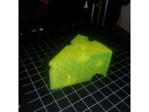 cheese wedge flexible nosupport 3d print model - Mito3D
