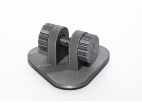 tension adjustable fitting - photo hanger 3d print model - Mito3D