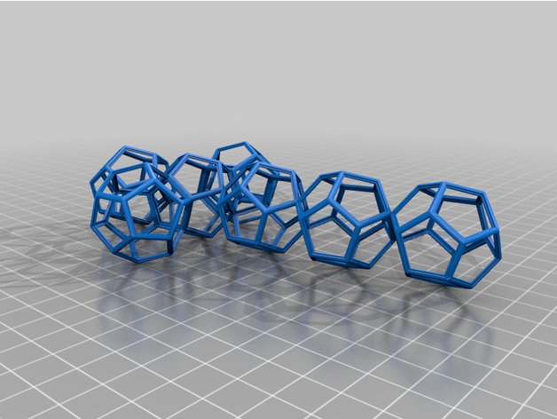 pentagon cross - discrete 3D print model - Mito3D