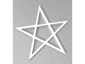 simple pentagram 3d print model - Mito3D