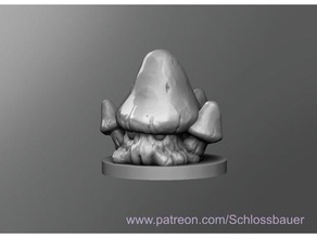 champignon vase 3d print model - Mito3D