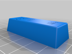 oro lingote remezclar bar 3d print model - Mito3D