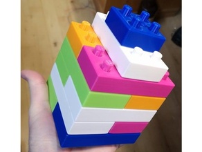 moteller ladrillos Lego entrelazado 3d print model - Mito3D