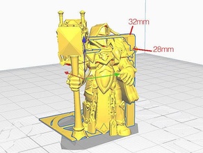 28mm-32mm eye level quick check 28mm 32mm dnd dungeons dragons fantasy heroquest miniature oldhammer tabletop warhammer 3d print model - Mito3D
