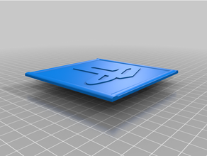 emoldurado playstation logotipo 3d print model - Mito3D