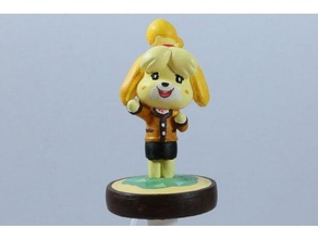 animal crossing isabelle amiibo nintendo switch 3d print model - Mito3D