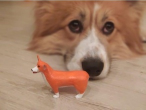 welsh corgi pembroke dog statuette pebmroke 3d print model - Mito3D