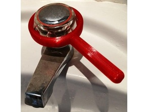 rubinetto leva assistere bacino bagno disabilità aiuto maniglia aiutante 3d print model - Mito3D