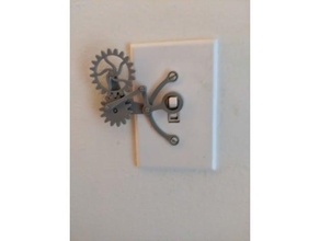 light switch complication gear lightswitch plate 3d print model - Mito3D