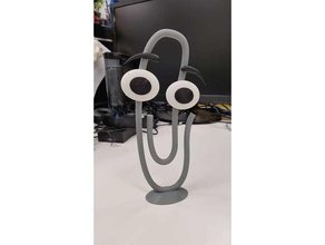 clippy mascot microsoft sculpture toy windows 3d print model - Mito3D