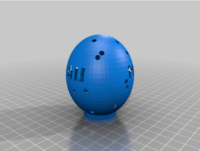 customized easter egg lamp 3d print model - Mito3D