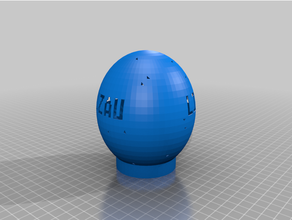 customized easter egg lamp2 3d print model - Mito3D