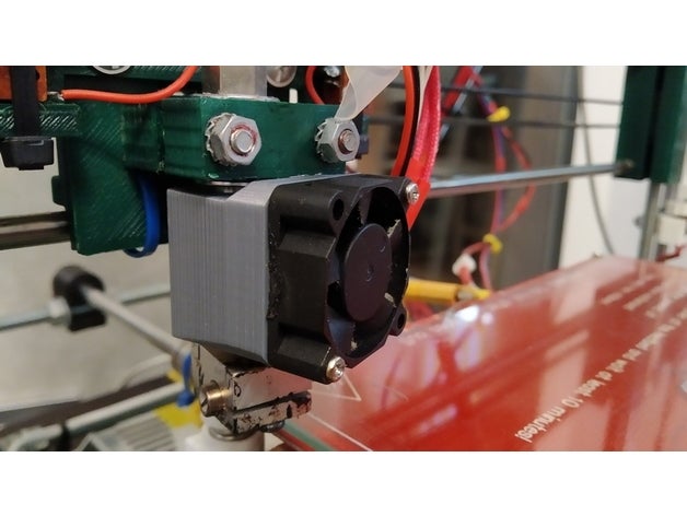 e3d v6 fan duct repair parametric 3D print model - Mito3D