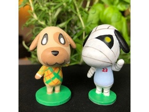 Goldie Tier Kreuzung Knochen Hund Glücklich Nintendo 3d print model - Mito3D