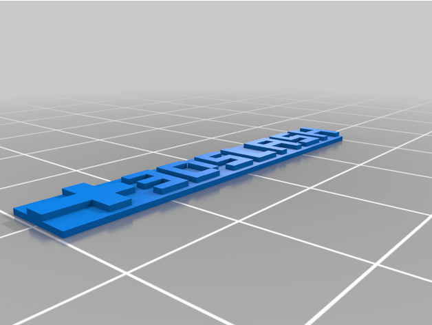 3d barra oblicua 3D print model - Mito3D