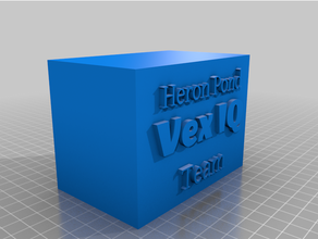 vex troféu base personalizado 3d print model - Mito3D