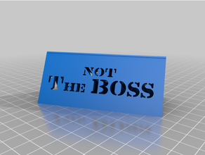 boss - desktop stand 3d print model - Mito3D