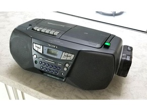 ryobi 18v powered portable radio boombox coronavirus corona virus emergency battery 3d print model - Mito3D