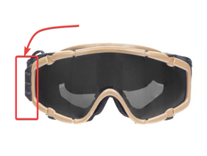 anti buée ventilateur Plastique couverture remplacement fma ventilé lunettes protection masque airsoft pièces 3d print model - Mito3D