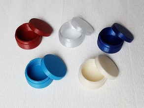 miniature crème pot pilule boîte baïonnette connecteur couvercle casemate 3d print model - Mito3D