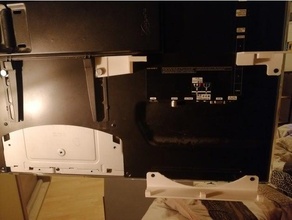 ps4 mount flat screen 3d print model - Mito3D