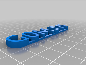 letters customized 3d print model - Mito3D