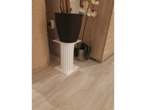 flower pillar socket 3d print model - Mito3D