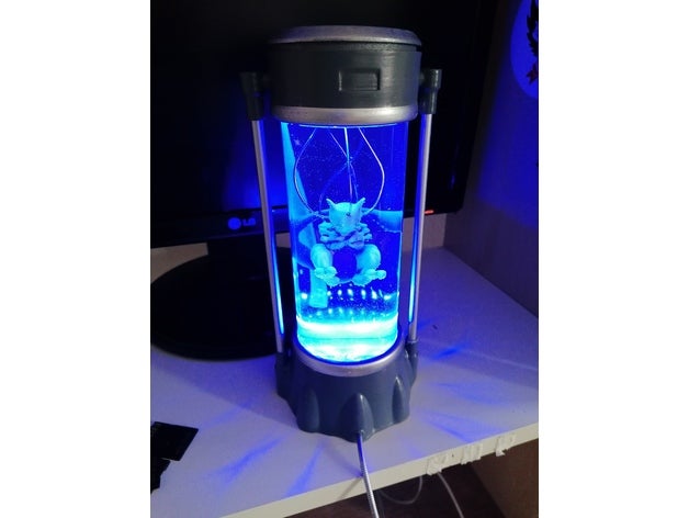 mewtwo kuluçka makinesi doğum kapsül cenin ışık kafese koymak film pokemon grevler 3D print model - Mito3D