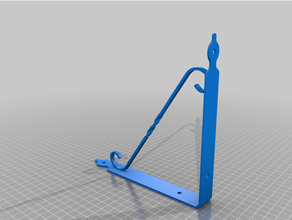 type shelf holder corner bracket 3d print model - Mito3D
