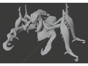 nerscylla dnd miniature hunter monster 3d print model - Mito3D