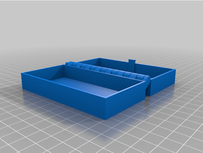 customized hinged box latch parametric printable piece 3d print model - Mito3D