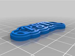 personalizado multilínea etiqueta llavero 3d print model - Mito3D