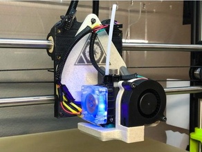 e3d hemera mount lulzbot taz 6 hermes 3d print model - Mito3D