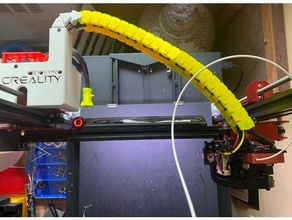 cr 10'lar profesyonel Hemera kablo yönetim örtmek Zincir Creality direkt sürücü e3d 3d print model - Mito3D