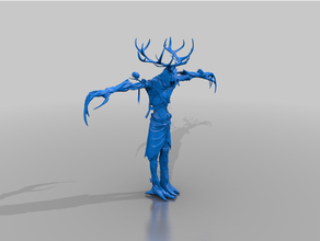 wendigo beast wild - dnd monster tm 3d print model - Mito3D