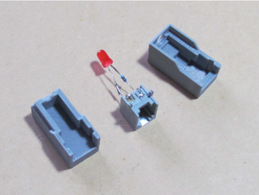 caso funda 5 mm LED sensores libres rasti robotikit 3d print model - Mito3D