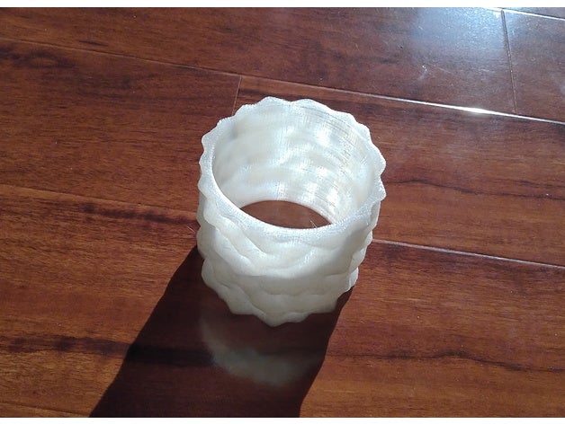 Perlin gürültü ses silindir bilezik matematik yüzük 3D print model - Mito3D