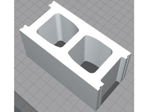 concrete block cinder 3d print model - Mito3D