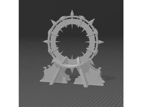chaos gate - terrain 40k aos whfb 3d print model - Mito3D