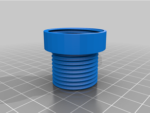 threaded lamp connector 3d print model - Mito3D
