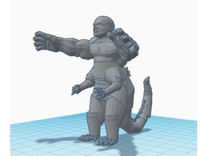 Godzama Obama Godzilla 3d print model - Mito3D