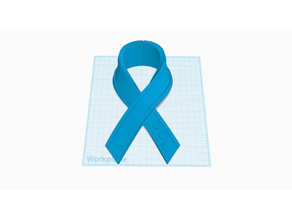 suicide prevention ribbon awareness death 3d print model - Mito3D