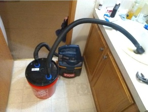 glue vacuum hose bucket adapter 3d print model - Mito3D