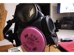 3m filtre adaptateur m17 gaz masques 3d print model - Mito3D
