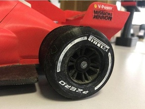 openrc f1 standard profile tires mold - rounded version 3d print model - Mito3D