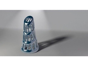 cascateando toro decoração Eiffel torre matemática arte enfeite escultura 3d print model - Mito3D
